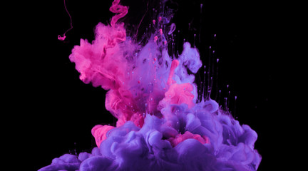 Wall Mural - acrylic colors in water. ink blot.