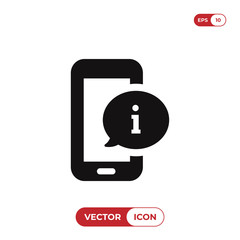 Fototapete - Smartphone icon with info sign
