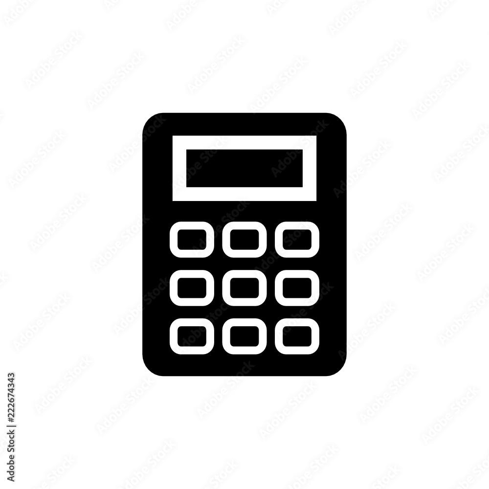 kalkulator ikona - obrazy, fototapety, plakaty 