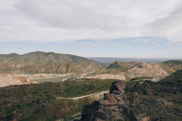 Wall Mural - view of desert canyon