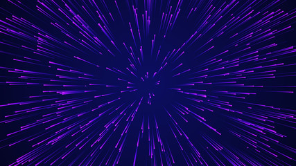 Poster - Abstract circular speed background. Starburst dynamic lines pattern. Abstract data flow background. 3D rendering.