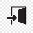 © t-vector-icons - exit icons isolated on transparent background. Modern and editable exit icon. Simple icon vector illustration.