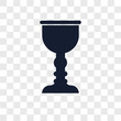 goblet icons isolated on transparent background. Modern and editable goblet icon. Simple icon vector illustration.