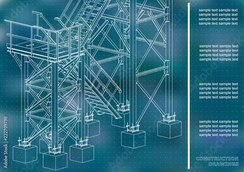 Building Metal Constructions Volumetric Constructions 3d Design