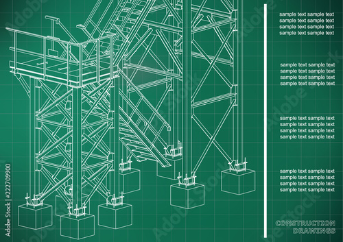 Building Metal Constructions Volumetric Constructions 3d Design