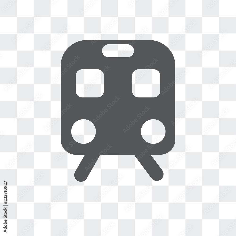 train icon isolated on transparent background. Modern and editable ...