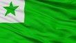 Esperanto Flag Closeup View, 3D Rendering