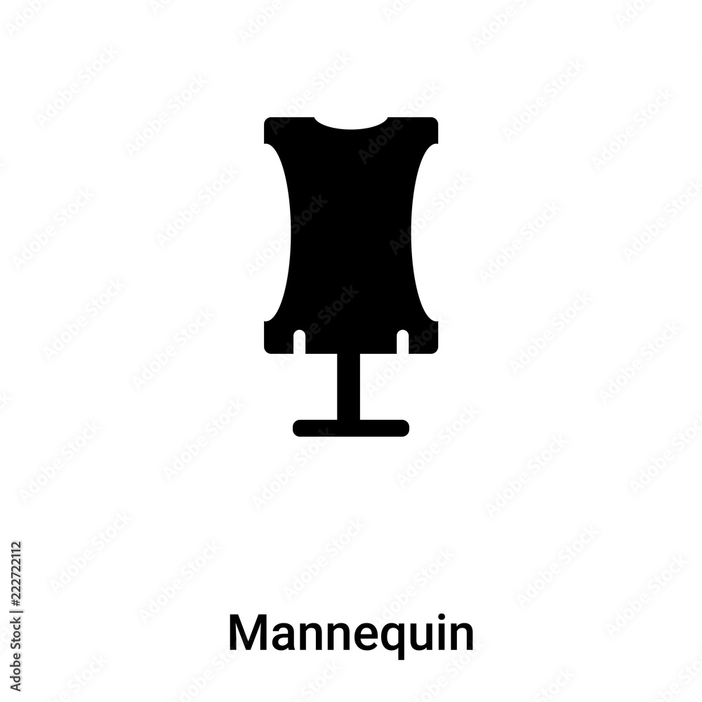Mannequin Signs Mannequin icon vector isolated on white background, logo concept of ...
