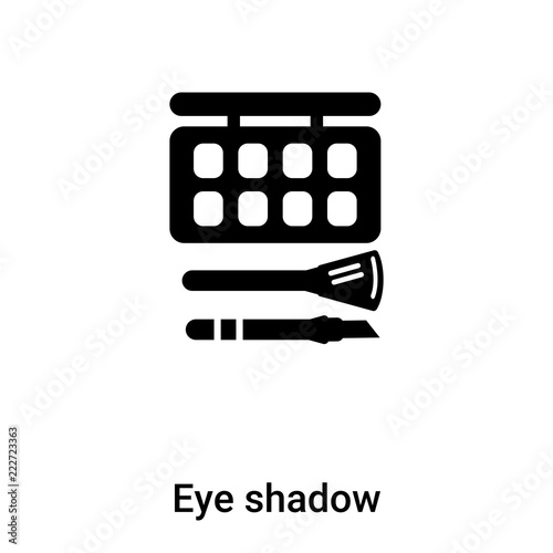 Foto  Eye shadow icon vector isolated on white background, logo concept of Eye shadow