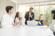 © somchaikhun - Entrepreneurs and business people conference in modern meeting room,business concept.
