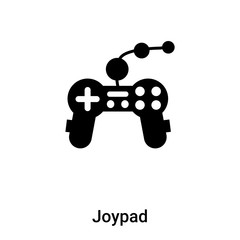 Poster - Joypad icon vector isolated on white background, logo concept of Joypad sign on transparent background, black filled symbol