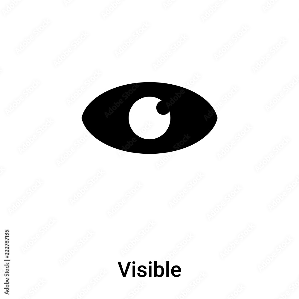 Visible icon vector isolated on white background, logo concept of ...