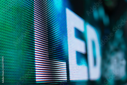 Fotografía Bright colored light LED smd screen