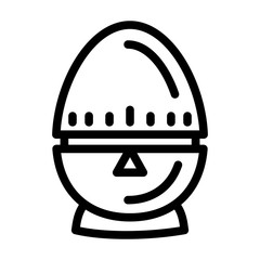 Poster - Egg timer icon. Outline egg timer vector icon for web design isolated on white background