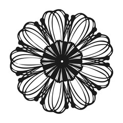 Poster - Petal herb flower icon. Simple illustration of petal herb flower vector icon for web design isolated on white background