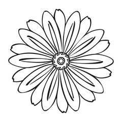 Poster - Herbal flower icon. Simple illustration of herbal flower vector icon for web design isolated on white background