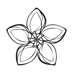 Poster - Lily exotic flower icon. Simple illustration of lily exotic flower vector icon for web design isolated on white background