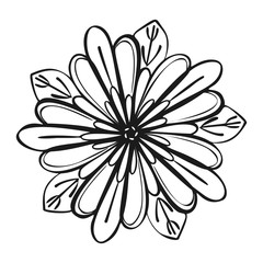 Poster - Exotic tropical flower icon. Simple illustration of exotic tropical flower vector icon for web design isolated on white background