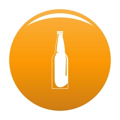 Poster - Closed bottle icon. Simple illustration of closed bottle vector icon for any design orange