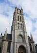 West facade of the Saint Bavo Cathedral in Ghent, Belgium