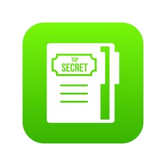 Poster - Notepad icon digital green for any design isolated on white vector illustration