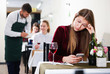 © JackF - Elegant upset woman is expecting man for dinner in luxury restaurante