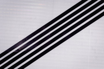 Auto road sign , black stripes on  white background pattern concept. Free copy paste space for linear designs , lines