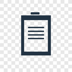 Poster - Notepad vector icon isolated on transparent background, Notepad logo design