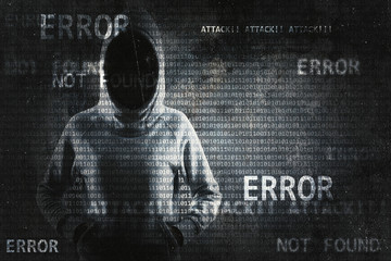 Aufkleber - Hacking and phishing concept