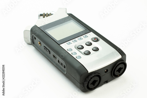 Cuadros en Lienzo Dictation machine on white background