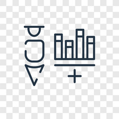 Poster - Profits vector icon isolated on transparent background, Profits logo design