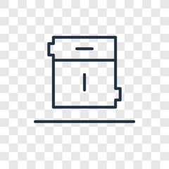 Poster - Archive vector icon isolated on transparent background, Archive logo design