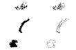 © danlersk - Arkhangelsk Oblast (Russia, Subjects of the Russian Federation, Oblasts of Russia) map vector illustration, scribble sketch Arkhangelsk Oblast (Franz Josef Land and Novaya Zemlya) map