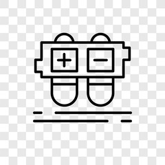 Poster - Gamepad vector icon isolated on transparent background, Gamepad logo design