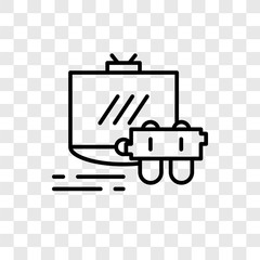 Poster - Game console vector icon isolated on transparent background, Game console logo design
