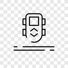 Poster - Gamepad vector icon isolated on transparent background, Gamepad logo design