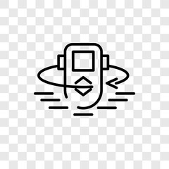 Poster - Motion vector icon isolated on transparent background, Motion logo design