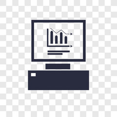 Poster - Analytics vector icon isolated on transparent background, Analytics logo design