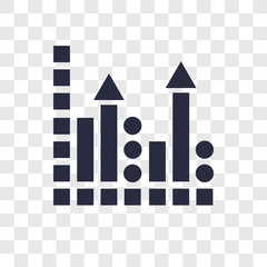 Poster - Profits vector icon isolated on transparent background, Profits logo design