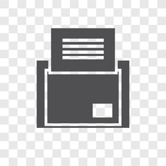Poster - Folder vector icon isolated on transparent background, Folder logo design