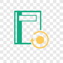 Poster - Notebook vector icon isolated on transparent background, Notebook logo design