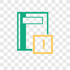 Poster - Notebook vector icon isolated on transparent background, Notebook logo design