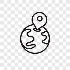 Poster - Position vector icon isolated on transparent background, Position logo design