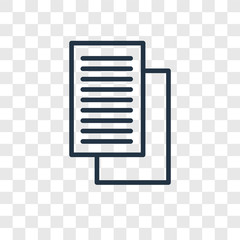 Poster - Content vector icon isolated on transparent background, Content logo design