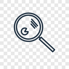 Poster - Analysis vector icon isolated on transparent background, Analysis logo design