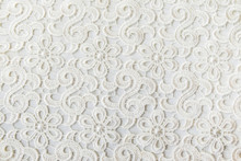 White Lace Background For Text, Copy Space