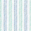 Hand drawn tribal herringbone stitches on white background vector seamless pattern. Fresh abstract geometric drawing