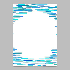Poster - Blank horizontal stripe background poster template - vector border graphic
