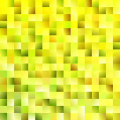 Poster - Abstract geometrical square background - gradient mosaic vector illustration from squares in yellow tones