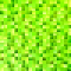 Poster - Abstract gradient square background - modern mosaic vector design from green squares